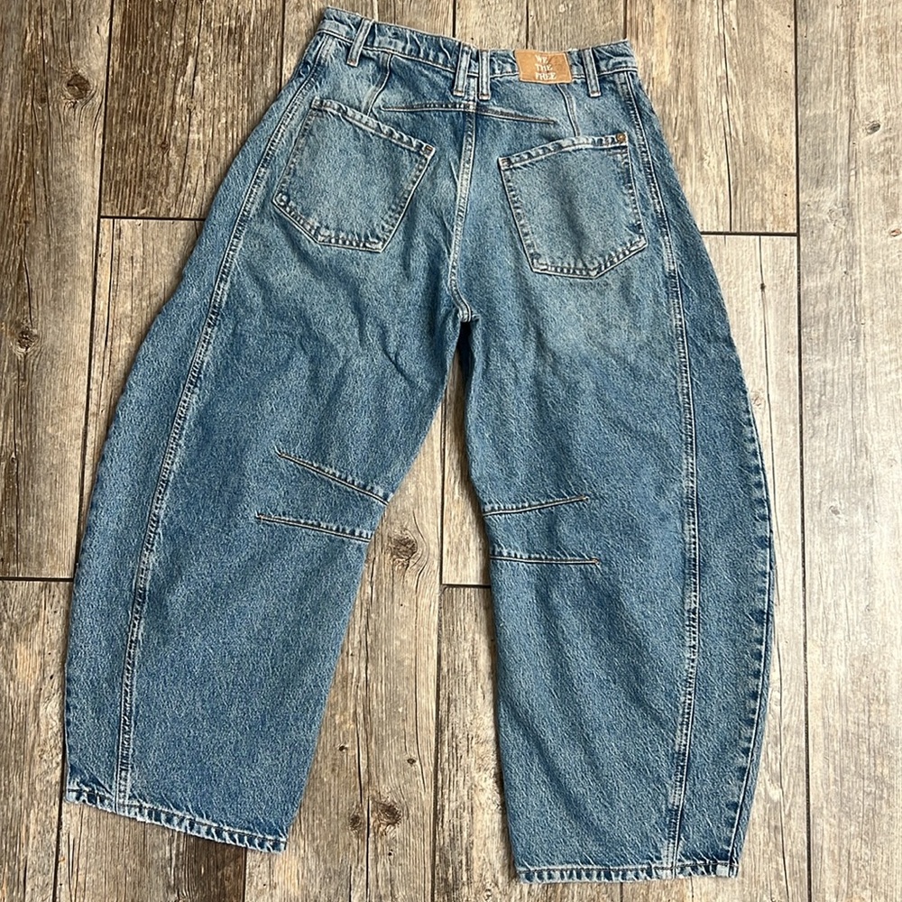 We The Free Cropped Wide-Leg Blue Jeans - Picture 4 of 4
